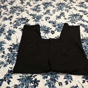 Avva Sleek Black Womens Work Casual Dress Pants Size Medium Slim comfort fit